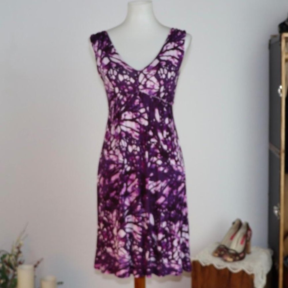 MUDD brand batik  sleeveless knee-length dress, SM